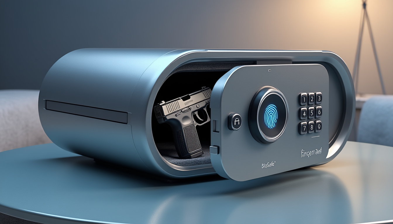 Coffre-fort Biométrique Cannon Gunvault IPod Radio Vault - Accès Instantané, Noir
